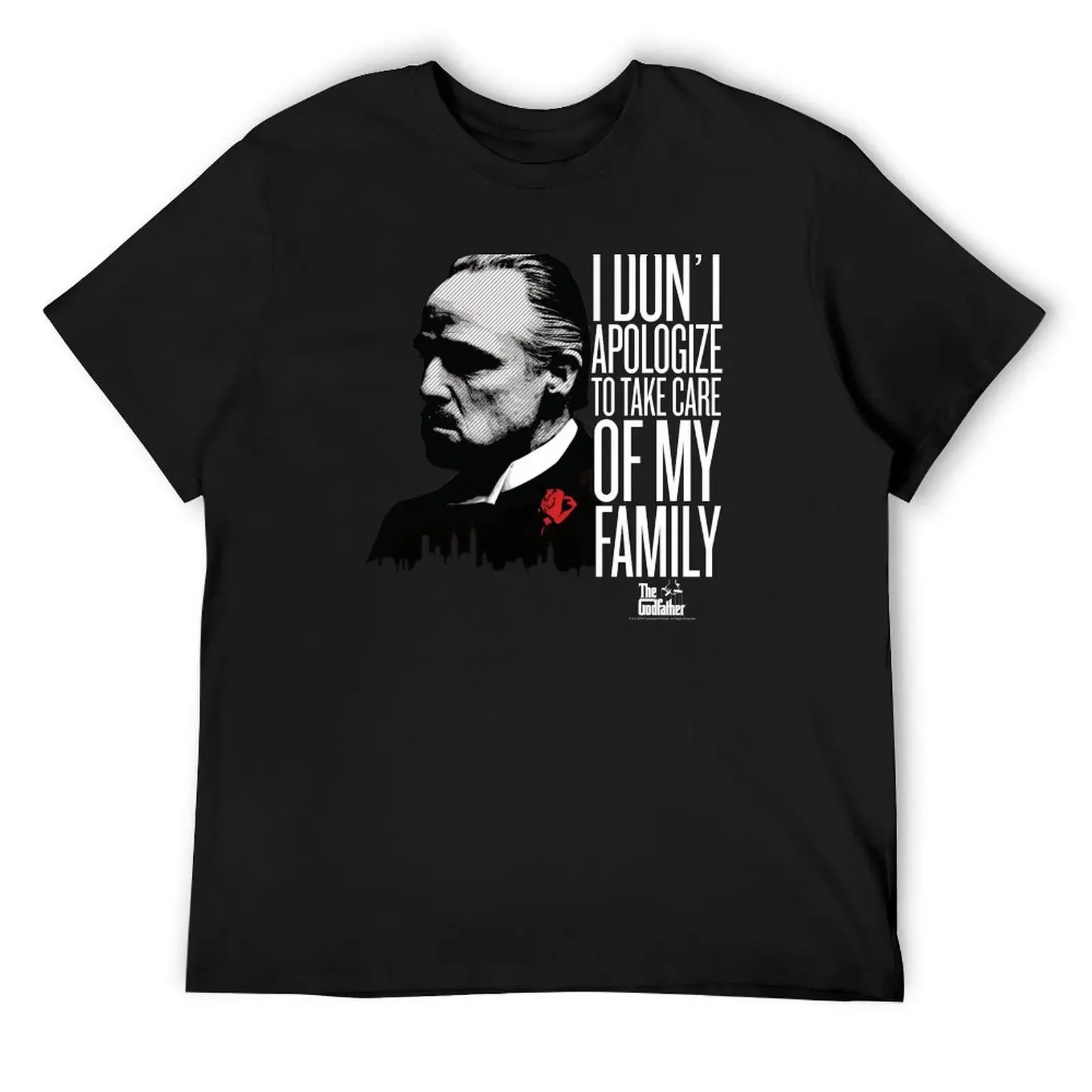 The Godfather Vito Corleone I Don't Apologize Quote T-Shirt Blouse blanks essential t shirt anime clothes men t shirts