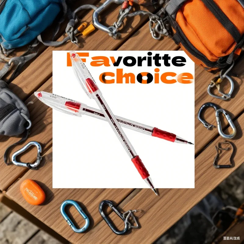 Fine 0.7mm Point Ballpoint Pens: 2 with Bold Red Ink Cartridge