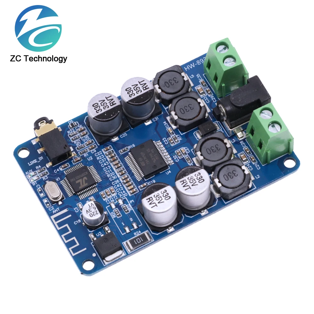 DC 7V-26V TDA7492P Amplifier Board 30Wx2 Bluetooth 4.0 Wireless Audio Receiver Stereo Power AMP Module Home Audio Amplificador