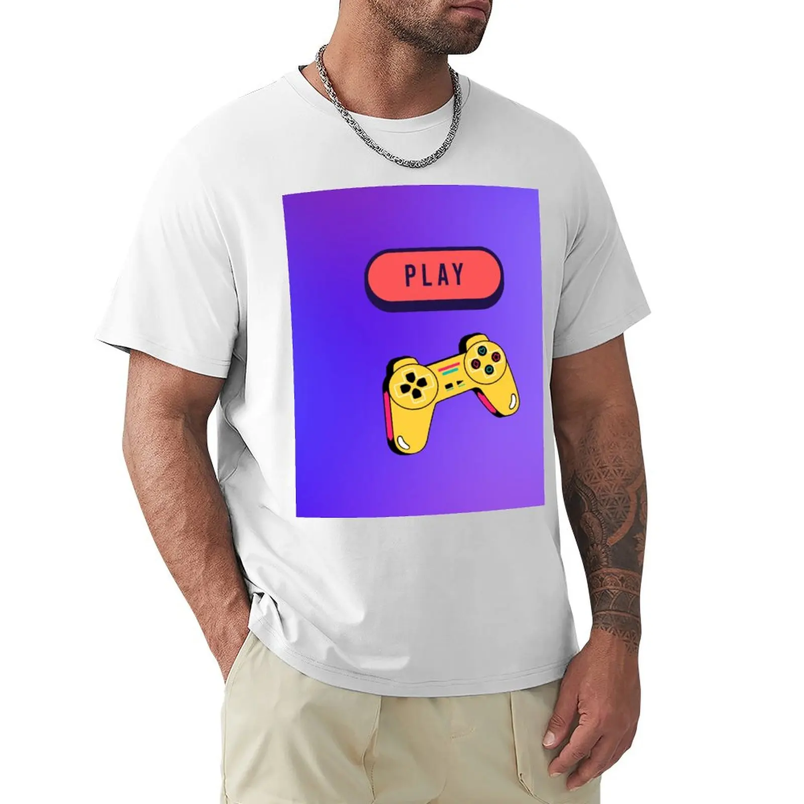 video games play T-Shirt customs Short sleeve tee Short sleeve tee men