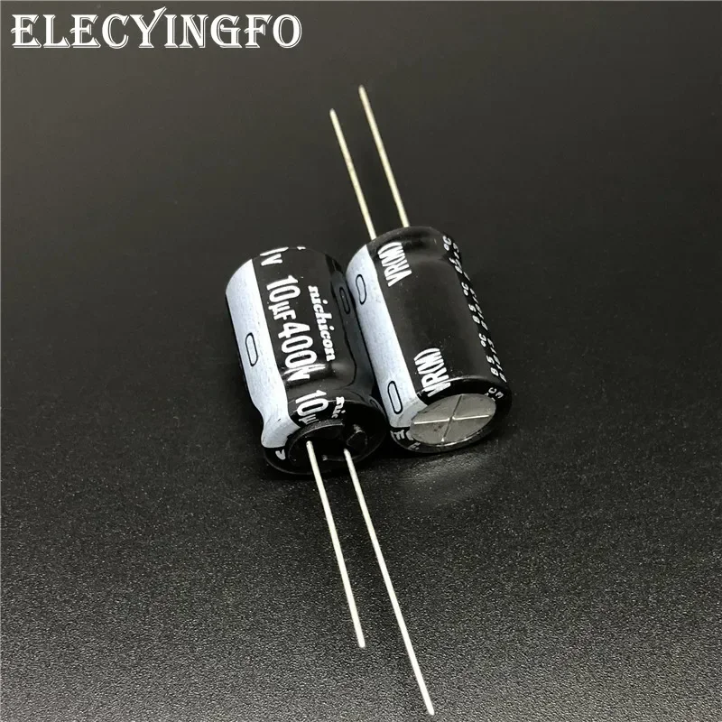 10pcs/100pcs 10uF 400V NICHICON VR Series 12.5x20mm 400V10uF Aluminum Electrolytic Capacitor