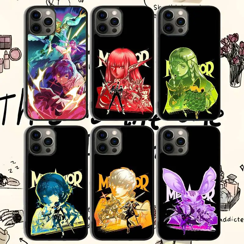 

Anime M-Metaphor R-ReFantazio Phone Case 11-16 Series TPU Stylish Frosted Mirror , Non-Slip And Drop-Resistant