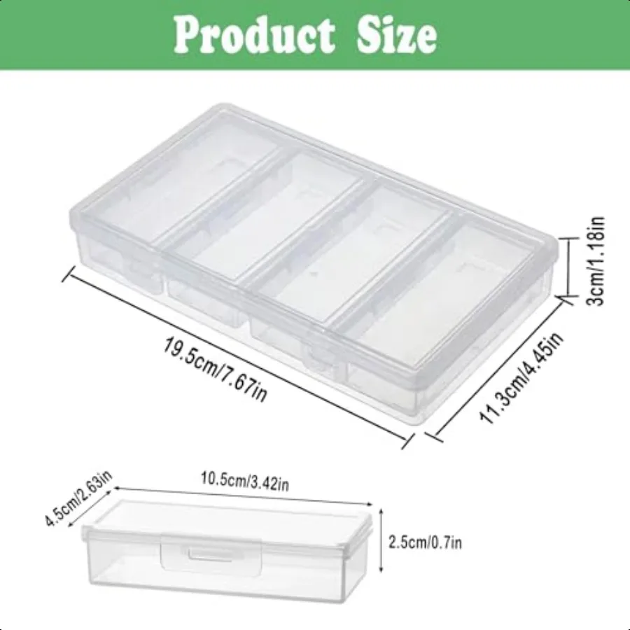 旅行用綿棒ホルダー 4 in 1 ポータブル小型デンタルフロスホルダー 旅行用フロスピックケース 防塵蓋付き 透明プラスチック製