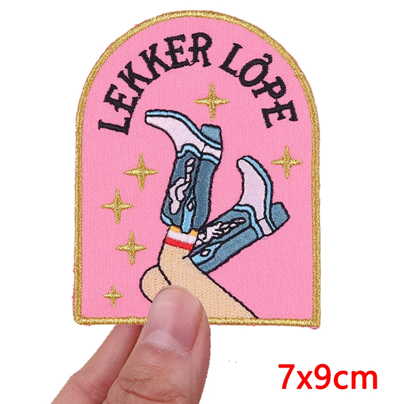 Fotografia 6: Nova série rosa diy holanda oeteldonk emblema remendos bordados ferro em remendos para roupas holanda carnaval sapo remendo