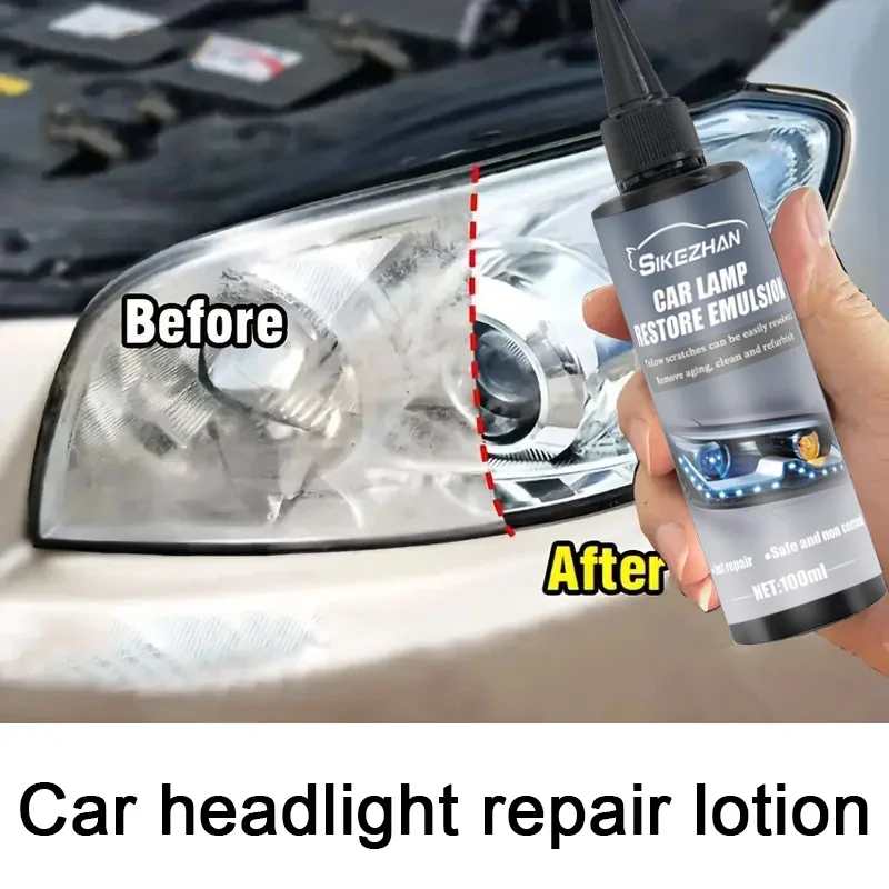 Autolichtherstellende vloeistof Verwijderen van oxidatie Vuil Draagbare koplampreparatie Polijstvloeistof voor autorekoplamprestauratie