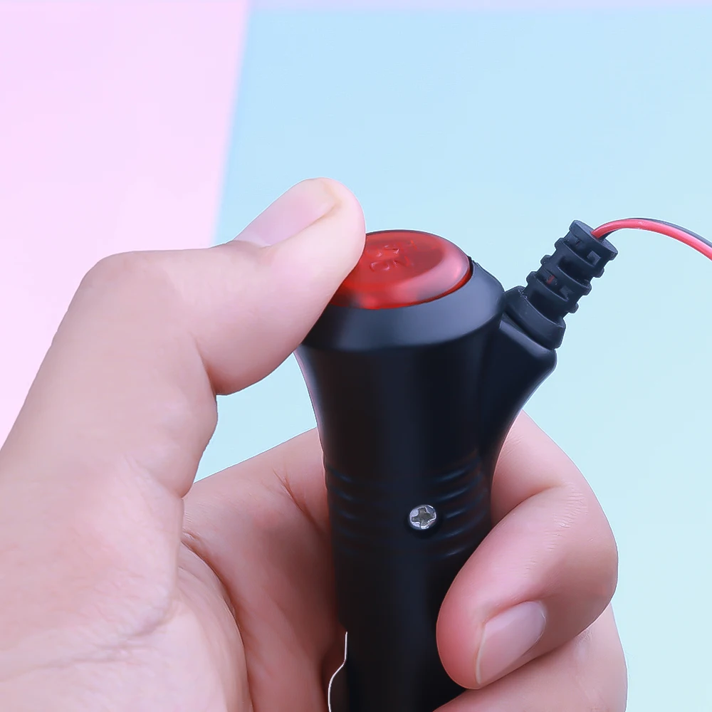 12V 24V Car Cigarette Lighter Socket Splitter Plug Connector Power Adapter On Off Switch Universal Charger Power Adapter