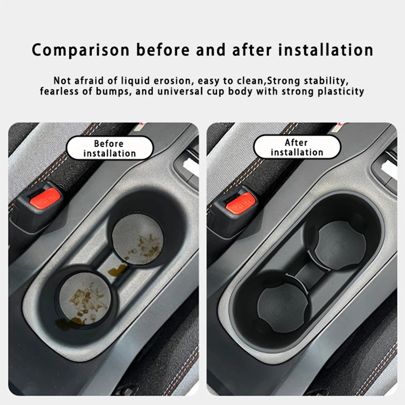 لتويوتا كورولا altis e210 2019-2024 التحكم المركزي حامل مشروبات صندوق تخزين TPE حامل أكواب الماء للسيارة الملحقات الداخلية