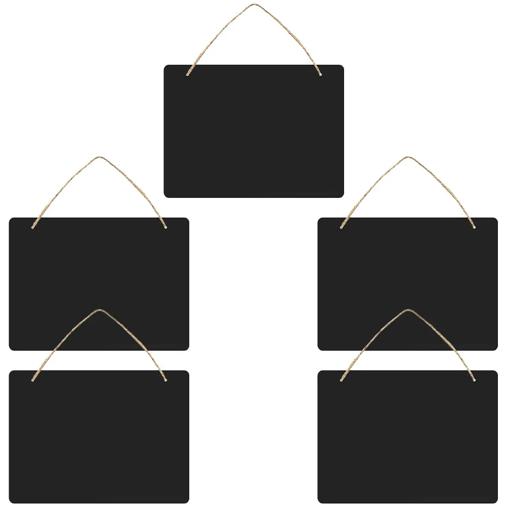 5pcs-hanging-chalkboard-signs-wooden-small-door-message-boards-multi-use-decorative-erasable-blackboard-for-home-office-shop