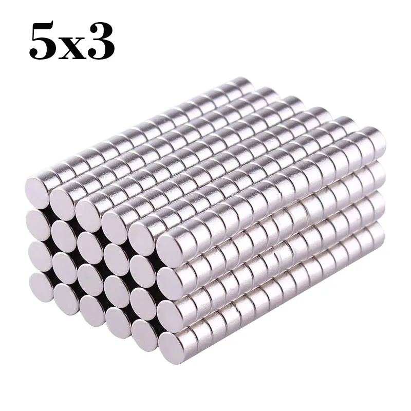 

10/50/100/200/500Pcs 5x3mm Disc Neodymium Magnet Small Round N35 NdFeB Super Powerful Strong Permanent Magnetic Imane Rare Earth