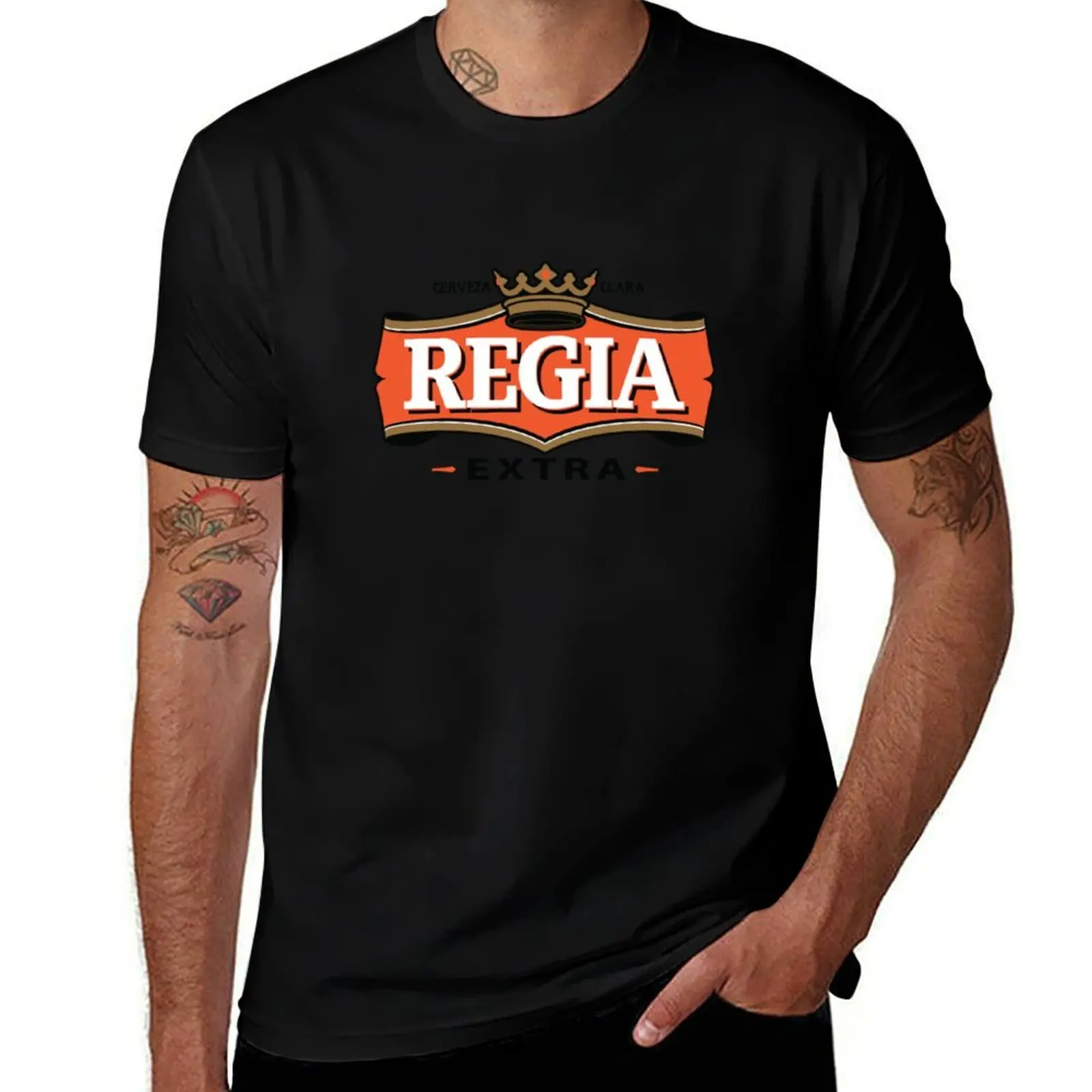 Cerveza Regia - El Salvador Beer T-Shirt man clothes cute tops hippie clothes rapper graphic tees vintage t shirt men