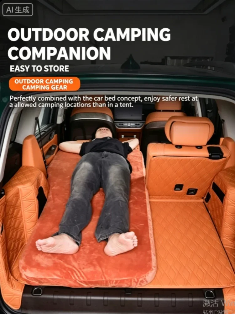 Car Travel Bed For GWM Tank 500 Hi4-T/Hi4-Z 2022-2026 Car Inflatable Mattress Soft Outdoor Camping Sleeping Pad Accessories detail image 2