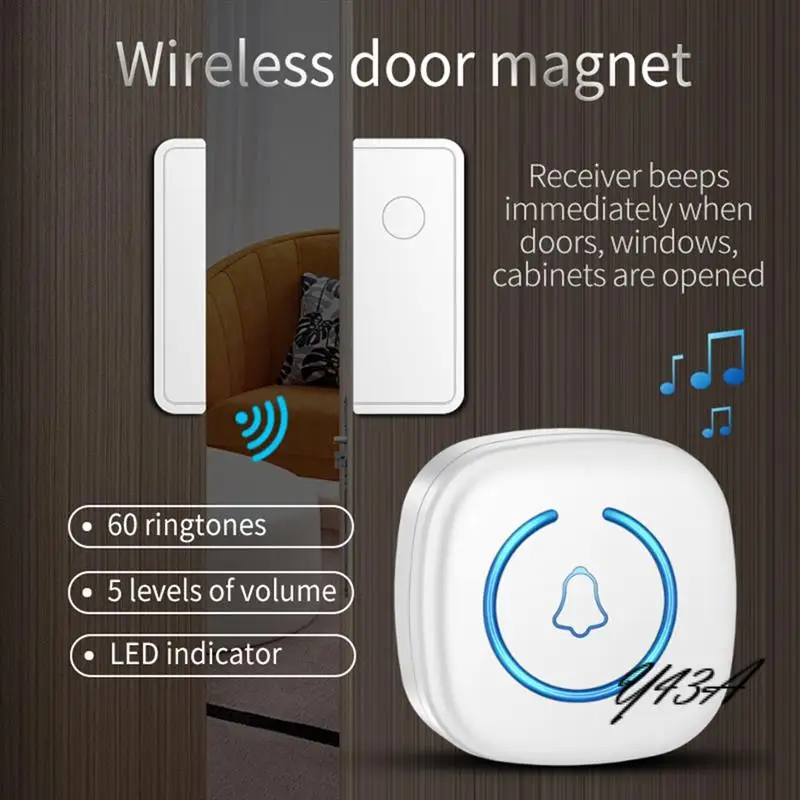 

Y43A-разделенный датчик двери и окна, дверной магнитный датчик, защита 60 песен, безопасность, противоугонное напоминание о объемом, ЕС