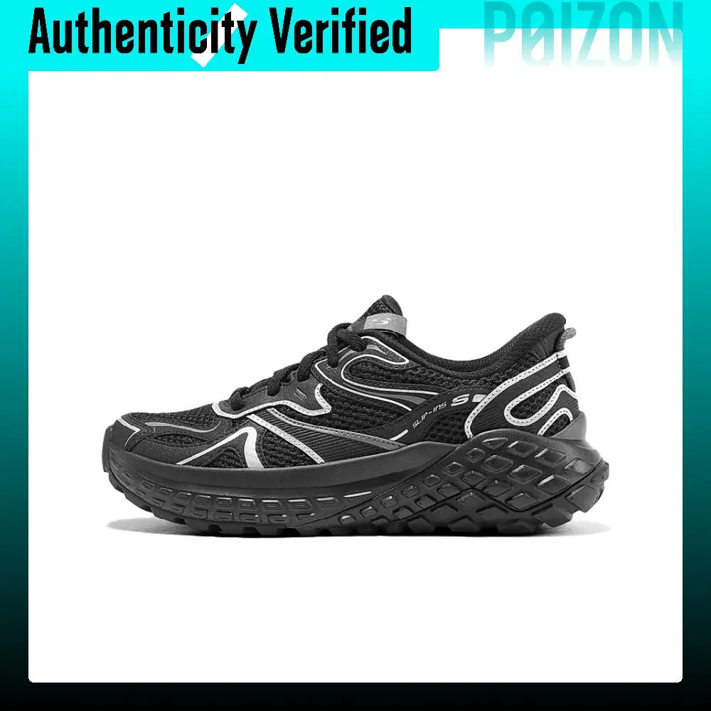 Skechers Monster Abrasion Resistant Abrasion Resistant Low top Chunky Sneakers Women's Black 150684-BKSL