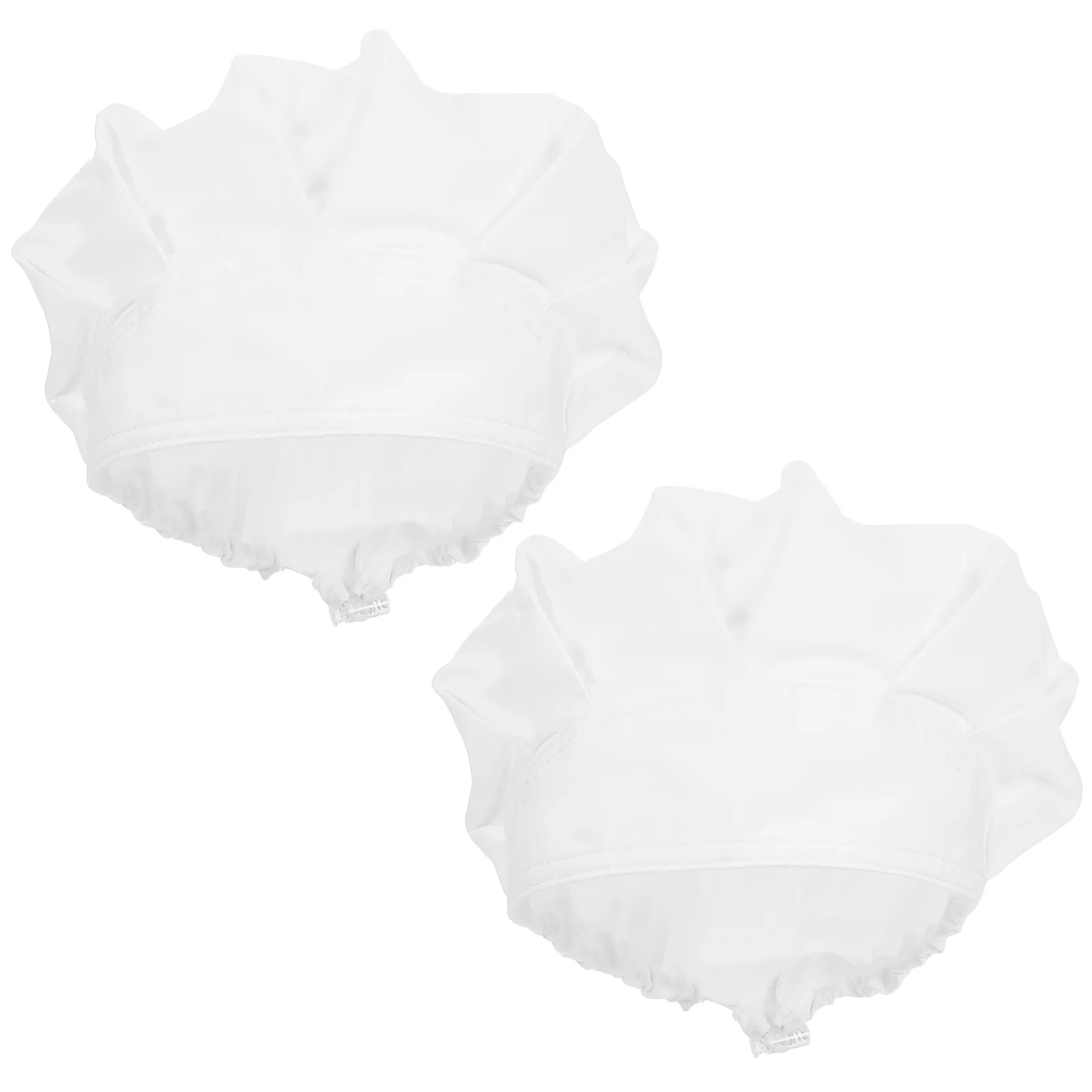 2 قطعة قبعة الشيف الكبار للجنسين المطبخ الطبخ الغذاء قبعة خفيفة الوزن المهنية بيكر قبعة لتقديم الطعام الممرضات قابلة لإعادة الاستخدام مريحة #1