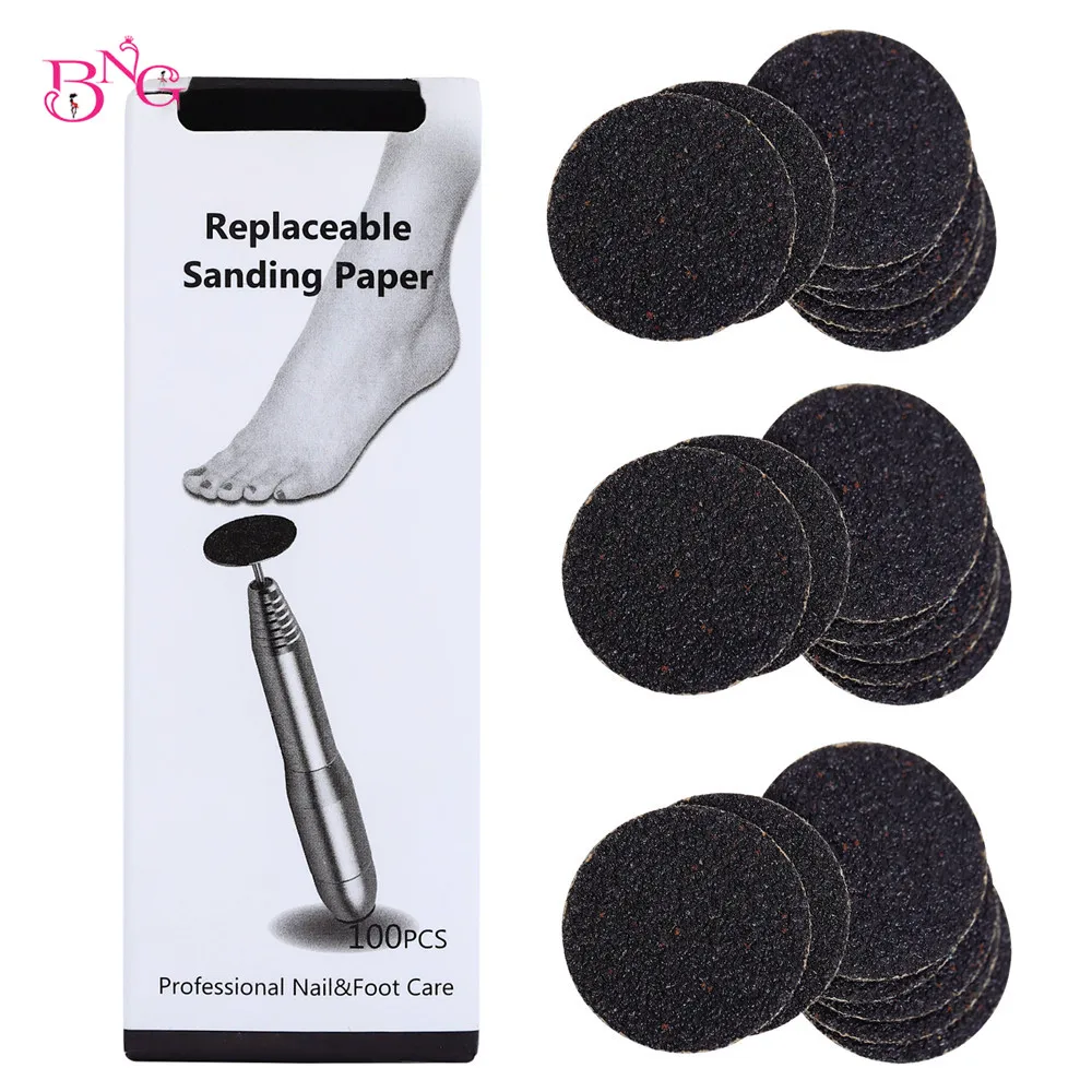 Fuß tote Haut Sandpapier Smart Wheel Pediküre Scheibe Datei Maniküre Werkzeug austauschbare Sandpapier Nagel haut Kallus entferner 25mm – Detail 6