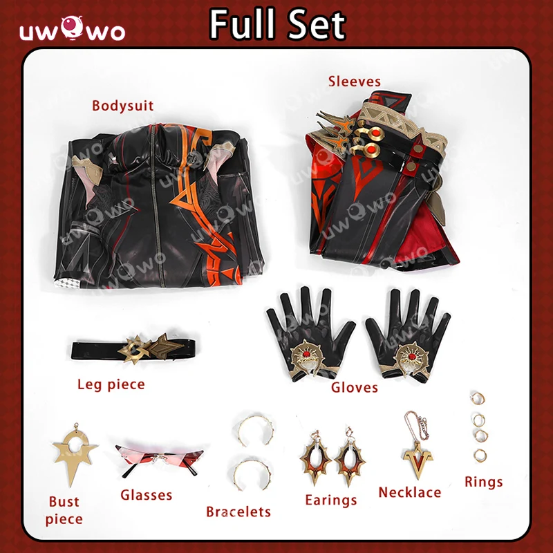 UWOWO Collab seria: Mavuika Cosplay gra Genshin Impact Mavuika Pyro Archon przebranie na karnawał nowy strój kostium na Halloween