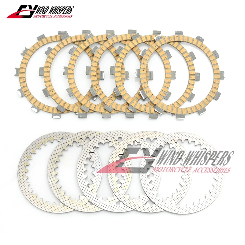 Motorcycle Friction Clutch Plates Steel Discs For SUZUKI GP 100 125 RG125 Gamma TS 125 185 200 TU 125 SB DF DR 200 GSF 250 GJ72A