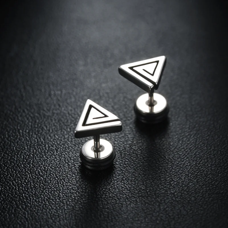 Pendientes punk de hip-hop, accesorios de joyería de moda para hombres y mujeres jóvenes