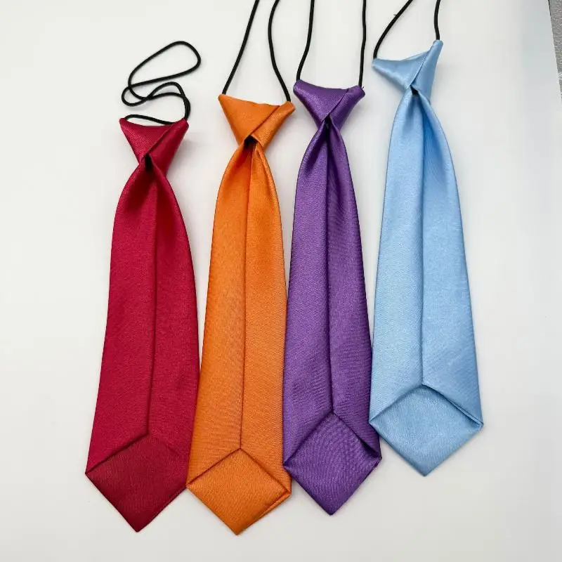 Elastische kurze Bänder für Kinder, reine Farbe, Gummibänder, Aktivitätszubehör für Babys, Schuluniform, Krawatten, Kindermode