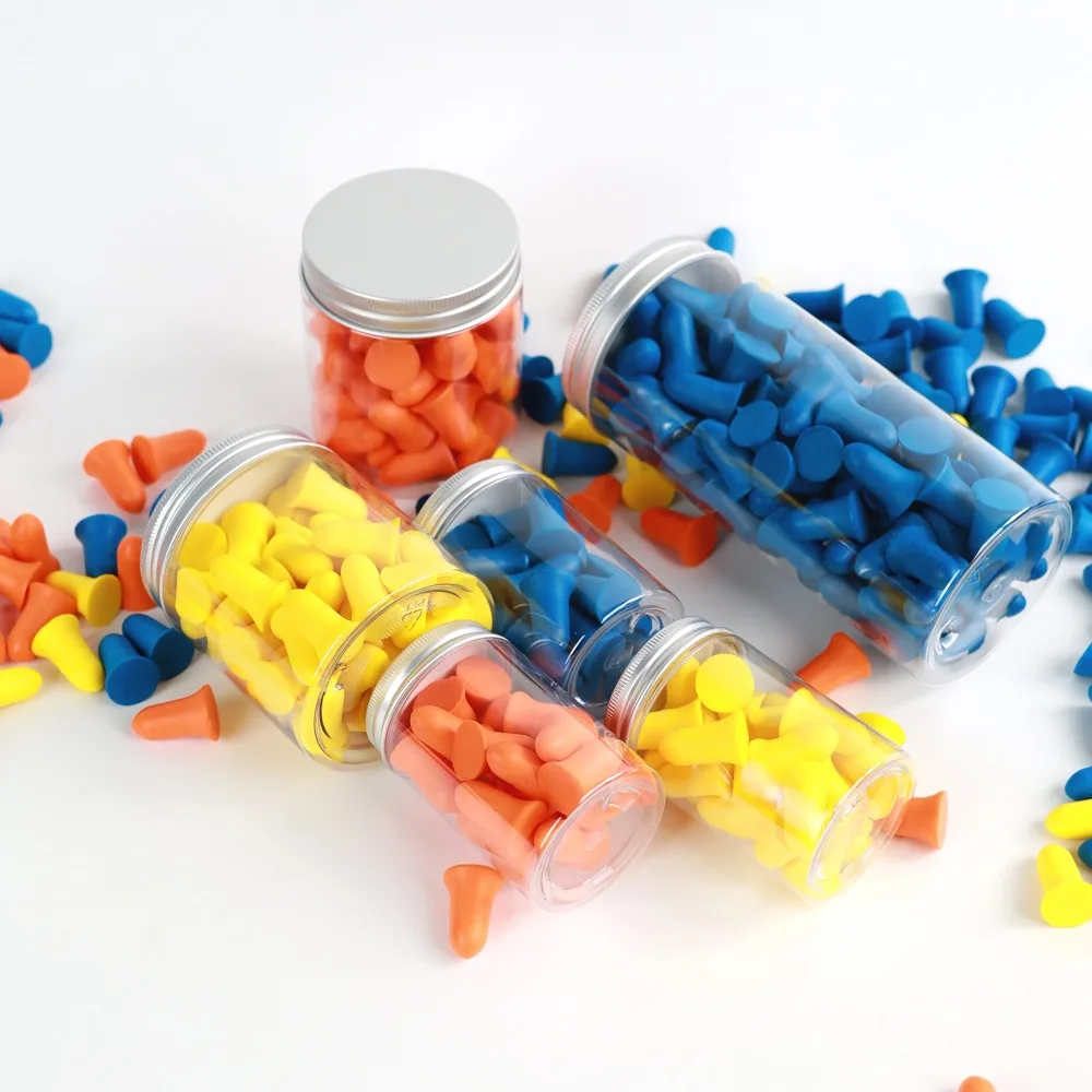 جديد 20/50/100 قطعة سدادات أذن من الفوم عالي الجودة سدادات أذن لإلغاء الضوضاء أثناء الشخير ودراسة الأحداث بصوت عالٍ صندوق تخزين #1