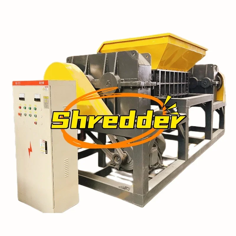 

Industrial Shredders solid waste shredding machine metal double shaft shredder with 2 shafts twin shaft automatic shredder