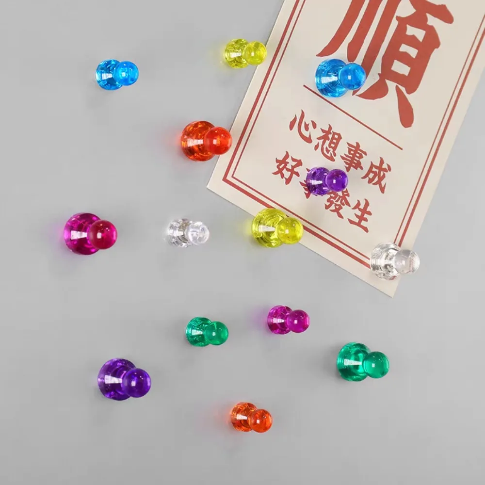 16pcs Practical Colorful Small Thumbtack Refrigerator Magnets Creative Fridge Blackboard Whiteboard Photo Message Magnets
