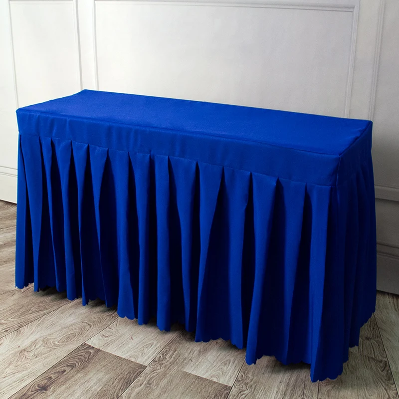Customizable Rectangular Business Table Skirting Cover Long Conference Sign-In Office Activity Tablecover