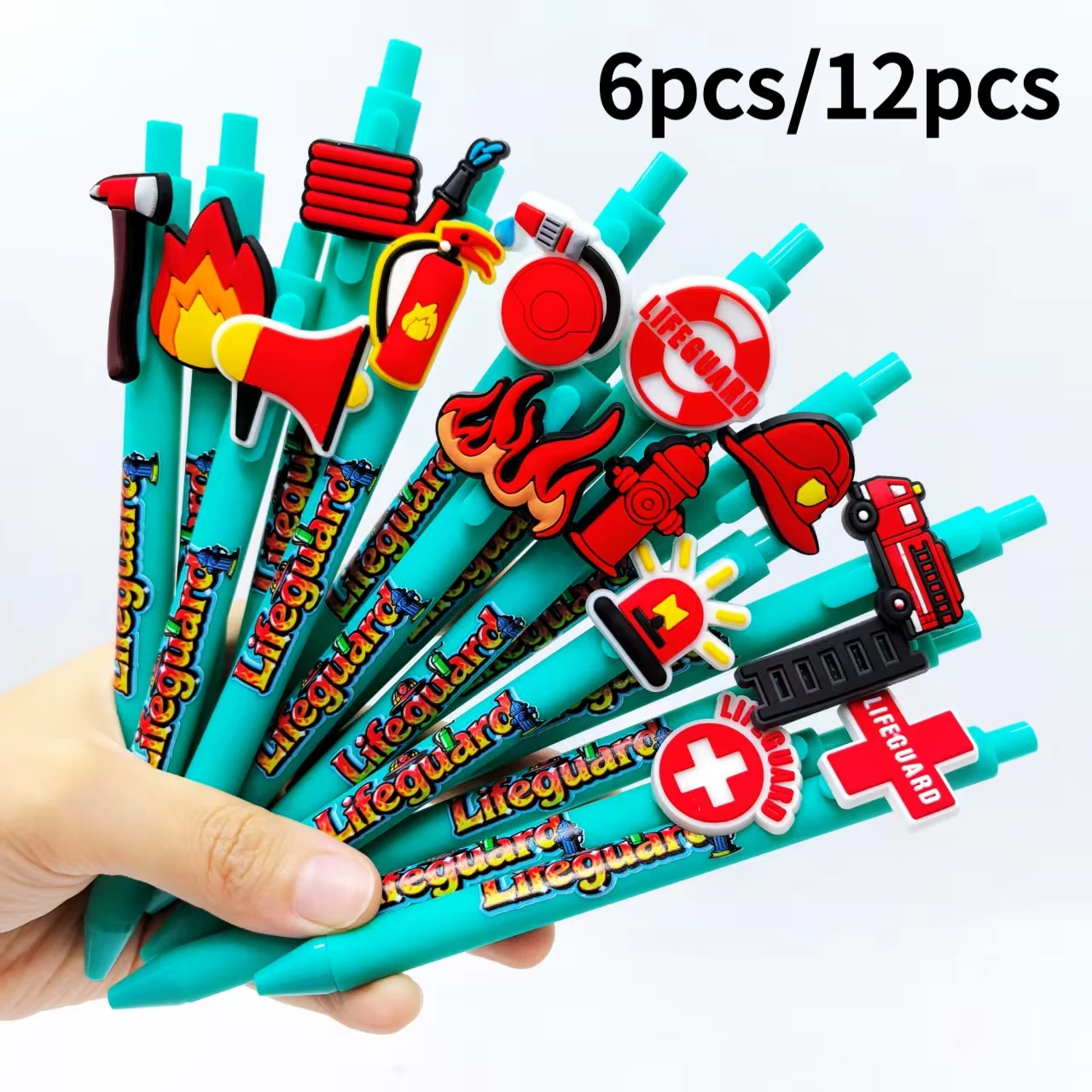 

6 шт./12 шт., шариковая ручка Life Guardian Fire, шариковая ручка Fire Press, ручка для письма, канцелярские принадлежности