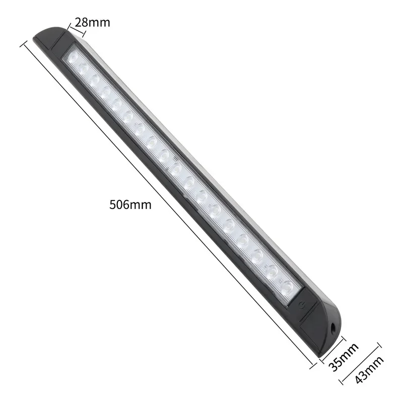 for Yacht Indoor Refit LED Strip Light 12-24V for RV Awning Portable Long Bar Lamp Marine Interior Lighting Waterproof
