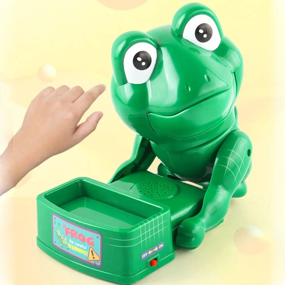 Plastics Stealing Insect Frog Biting Prank Toys Multifunctional Simulation Finger Bite Scary Game Electric Craft Decor
