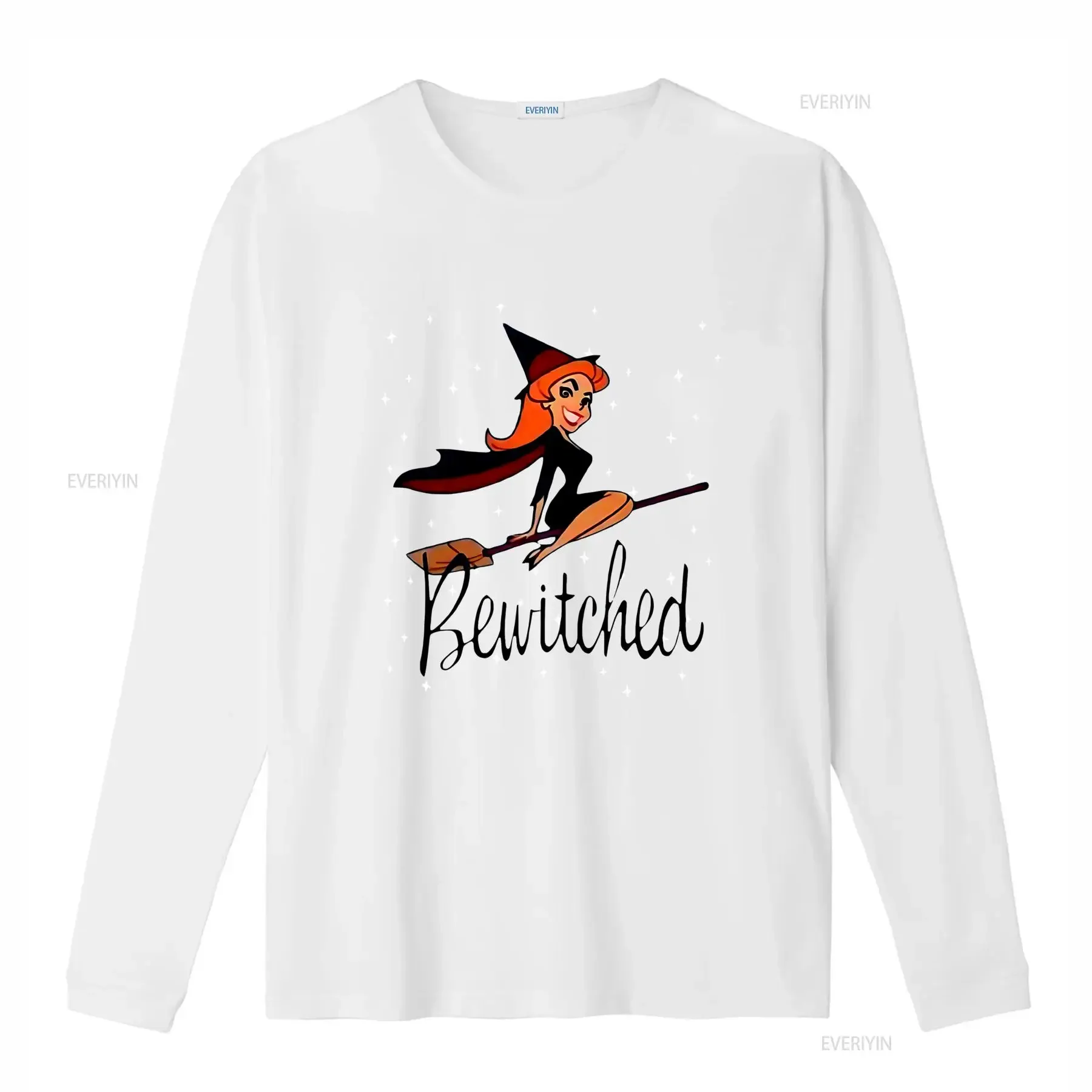 Bewitched Vintage TV Show Retro Magic Funny Witch Apparel T Shirt vintage Washed Breathable graphic Top For Everyday Wear Soft