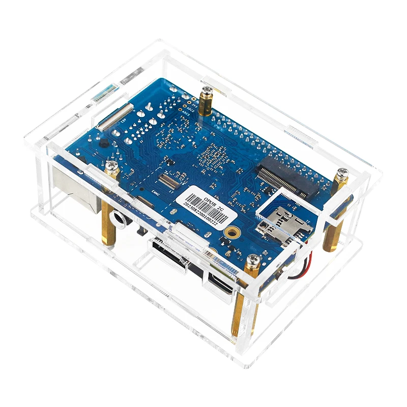 Новый оранжевый Pi 3B акриловый зеркальный прозрачный корпус Активный Пассивный охлаждающий корпус дополнительный охлаждающий вентилятор Радиатор для Orange Pi 3B