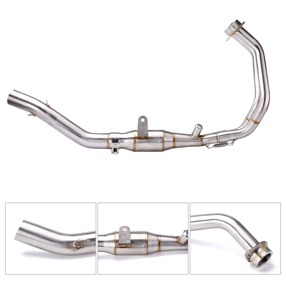 Motorcycle Exhaust Slip On Escape System Header Tube Front Middle Link Pipe 2013-2024 For Honda CBR500  CBR500 R  CBR500R