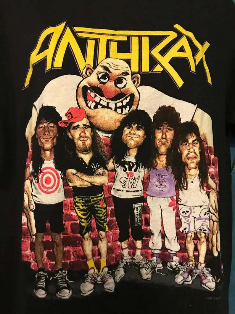 Vintage 1990s Anthrax Members Album Black T-shirt Unisex All Size BC152