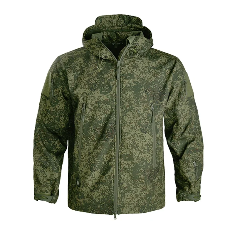 

HAN WILD Soft Shell Jacket Sharkskin Fleece Jacket Hiking Waterproof Hunting Windbreaker Coat Outdoor Camping Tactical Clothing