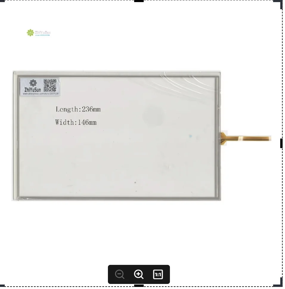 ZhiYuSun 236mm*146mm 10.1inch  NEW touch screen panel TOUCH glass sensor 236*146 for DVD car  touch screen