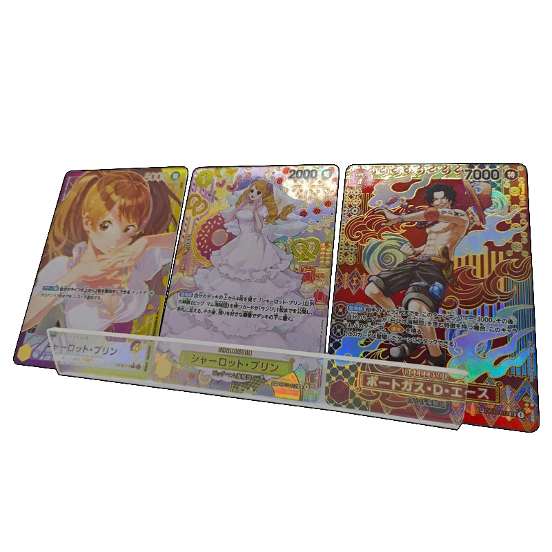 One Piece DIY Collectible Cards Hancock Perona Yamato Vivi Ace Shanks Christmas Birthday Gift Foil stamping Rebecca Nicole Robin