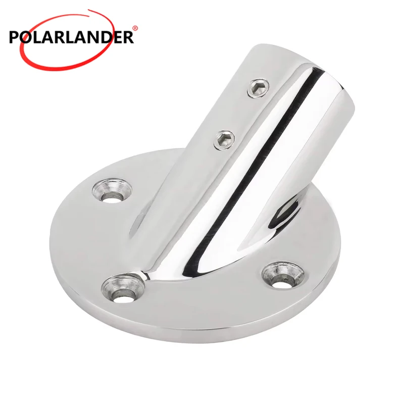 Two Hole Railing Foot Round Base 316 stainless steel 30° Pipe Diameter 25 mm Round Tube Round Seat 1pcs