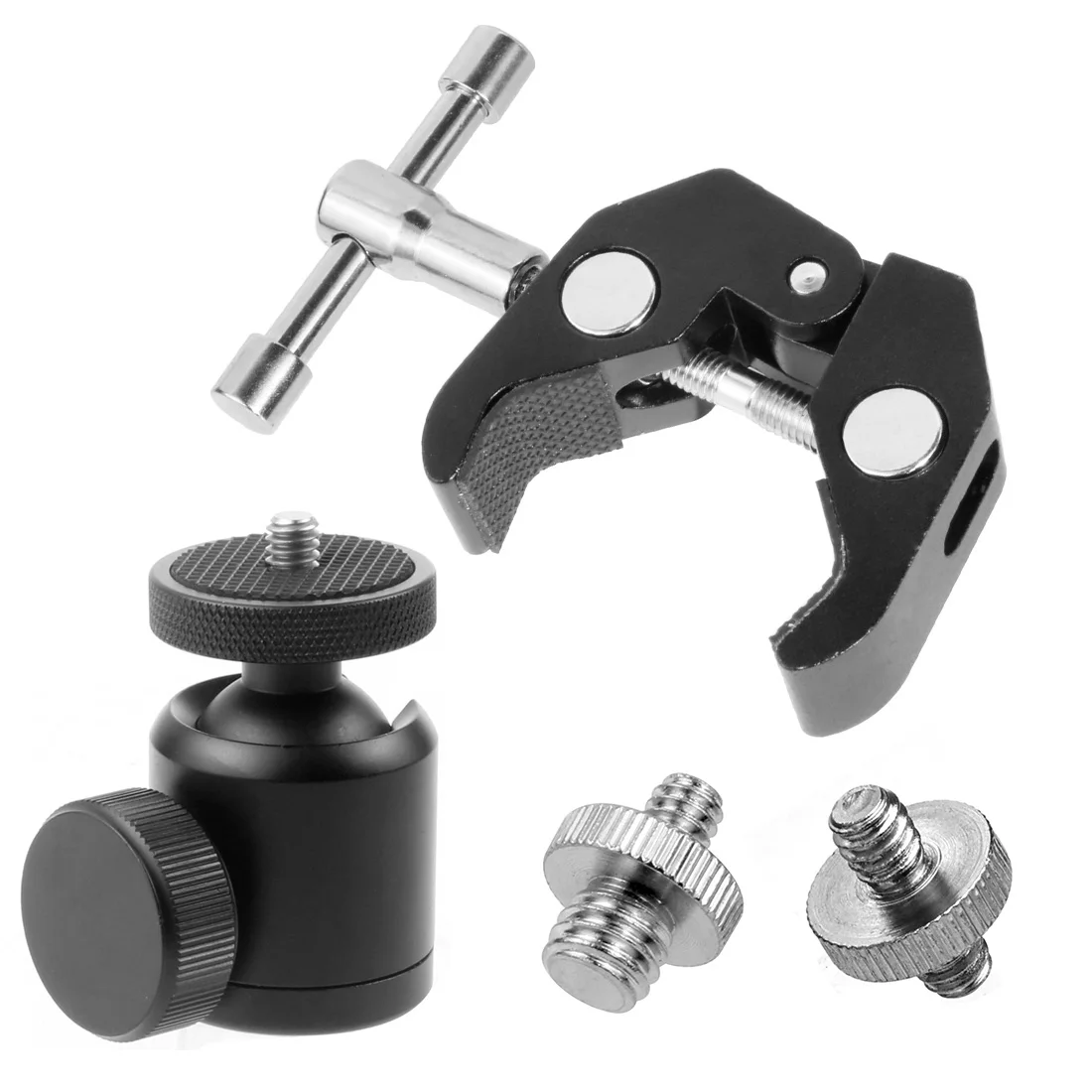 Super Clamp Mount Halter mit Stativ Kugelkopf Adapter für Gopro für Insta360 DSLR Monitor LED Blitzlicht Kamera Röhren halterung – Detail 37