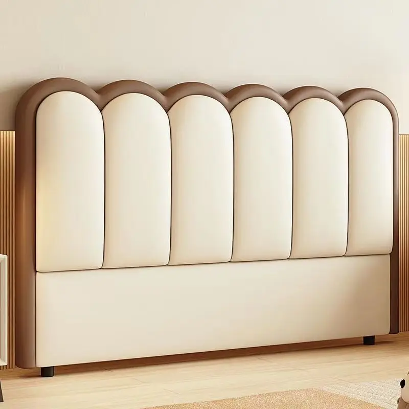 Bedside soft bag simple modern cat claw leather backrest integrated floor solid wood new back plate bedside single purchase