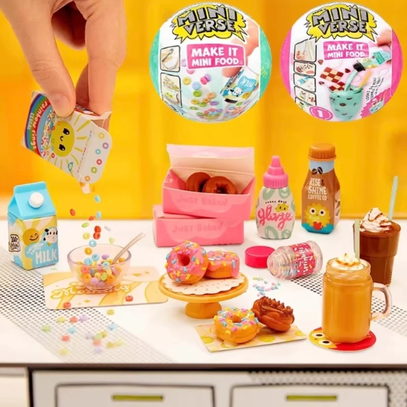 

New Stock Miniverse Mini Homemade Diy Food Snacks Desserts Blind Box Ball Toys Gifts Make It Mini Food