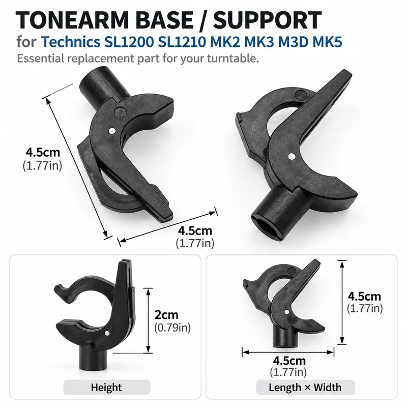 LP Vinyl Phonograph Tone Arm Base Rest, Essential Turntable Accessory Replacement for Technics SL-1200/SL-1210 MK2/MK3/M3D/MK5 image 4