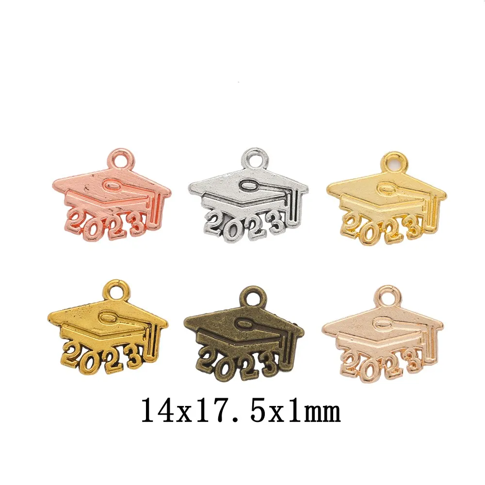 

180pcs Graduation hat Craft Supplies Charms Pendants for DIY Crafting Jewelry Findings Making Accessory 1619