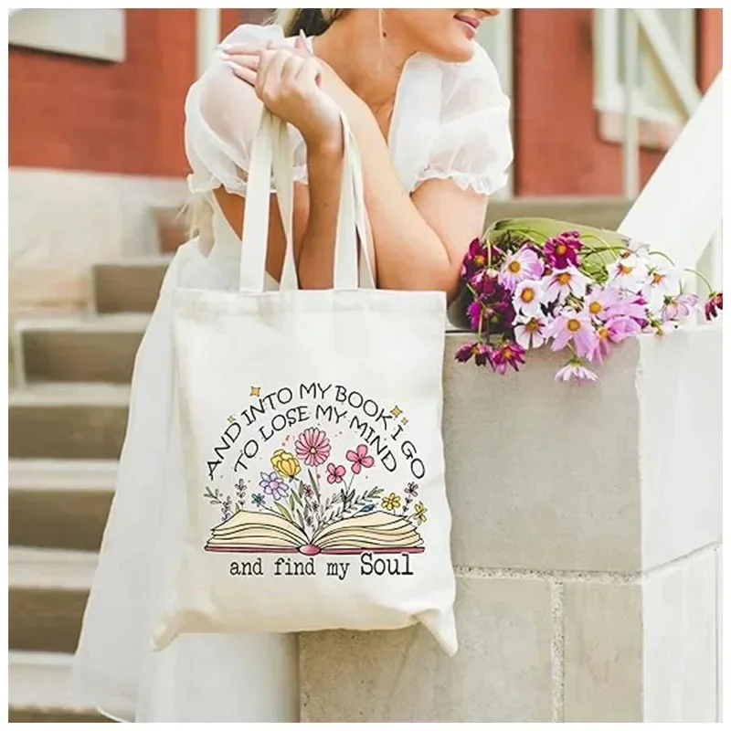 e-SPC4  Canvas Tote Bags for Women Aesthetic