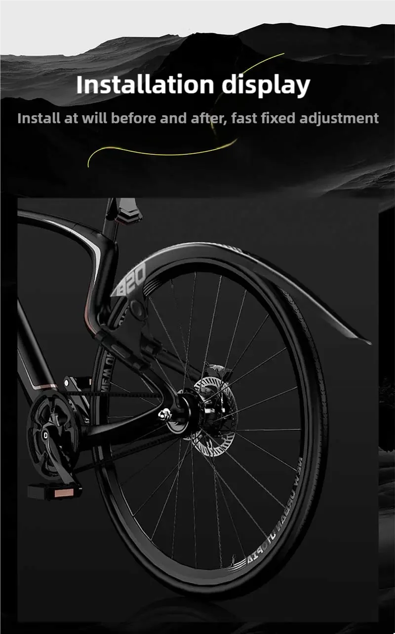 ENLEE Fahrrad Kotflügel Melone Fahrrad Schaber Kies Flacher Griff Schlamm Fliesen Wasser Barriere Einstellbar Erweitern Outdoor Regen Barriere – Detail 18