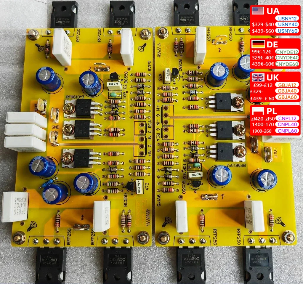 PASS A3 HIFI Single ended Class A amplifier board kit 30W