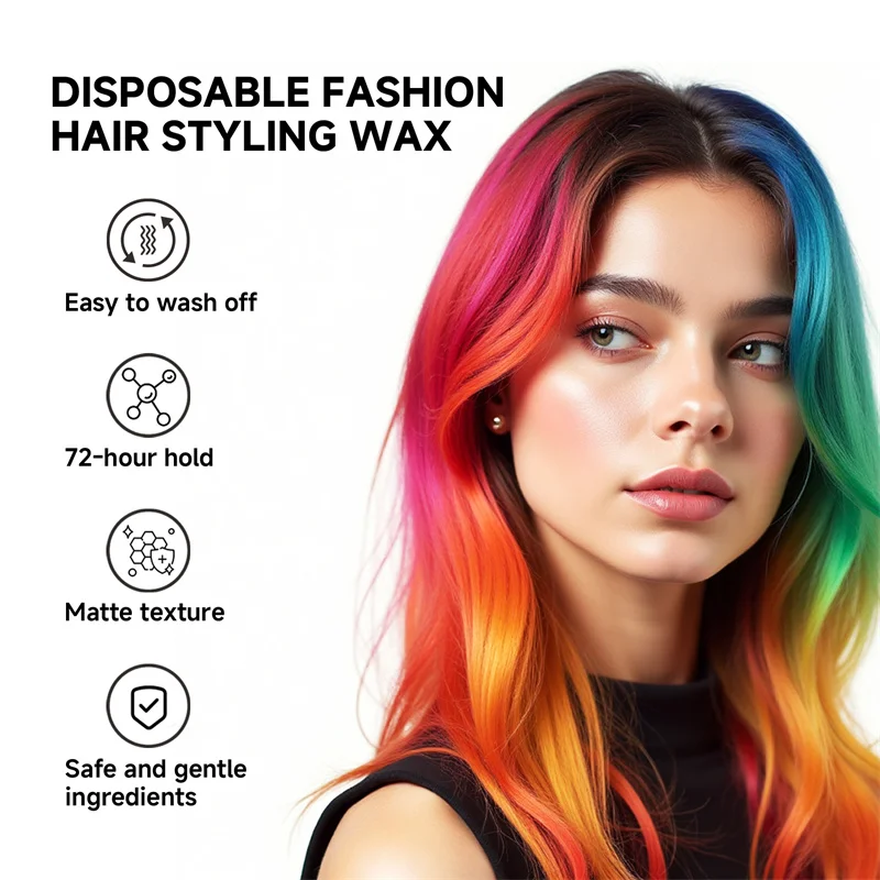 14 Color DIY Hair Dyed Mud Hair Colour Wax Easy To Wash Coloring Cream One-time Hair Beard and Eyebrows Colour Temporary Product view 5