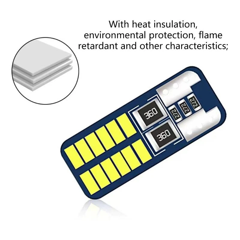 0xxd ترقيات الألومنيوم T10 مصابيح وقوف السيارات LED مصابيح مؤشر المؤشر للسائقين الذين يركزون على تقليل استهلاك طاقة المركبات
