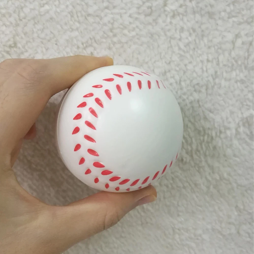 63mm Children Soft Football Basketball Baseball Tennis Toys  Foam Sponge Decompression Vent Stress Balls Soccer Anti Stress