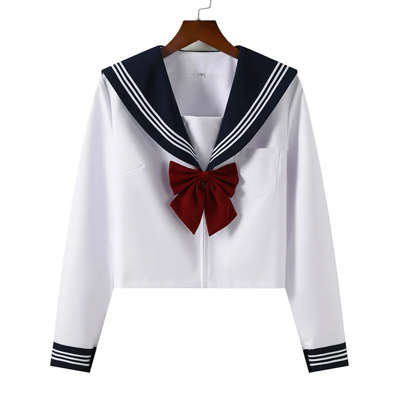Uniforme scolastica da donna - Versatile set completo di abiti da marinaio uniforme JK Gonna JK autentica - Gonna a pieghe stile fornitura scolastica